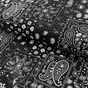 Bomullstyg Farwest noir
