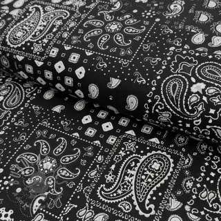 Bomullstyg Farwest noir