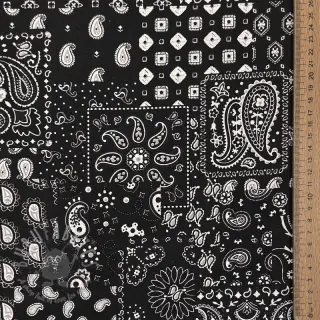 Bomullstyg Farwest noir