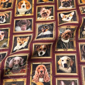 Dekorationstyg Dogs golden age digital print