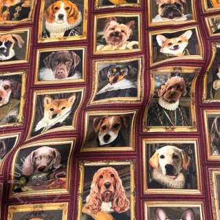 Dekorationstyg Dogs golden age digital print