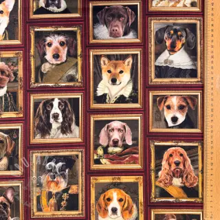 Dekorationstyg Dogs golden age digital print