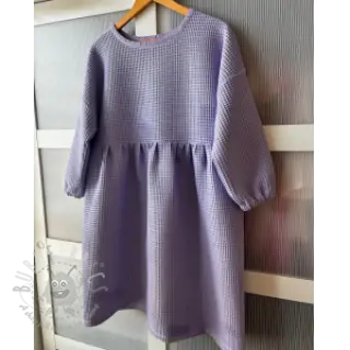 Bomull med vaffelbindning bright lilac