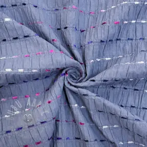 Bomullstyg DOBBY CRINKLE Stripe jeans
