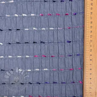Bomullstyg DOBBY CRINKLE Stripe jeans