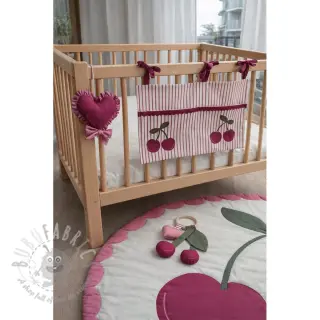Bomullstyg Cherries playmat PANEL digital print