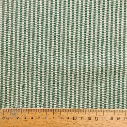 Dekorationstyg DOBBY Colored stripe army green