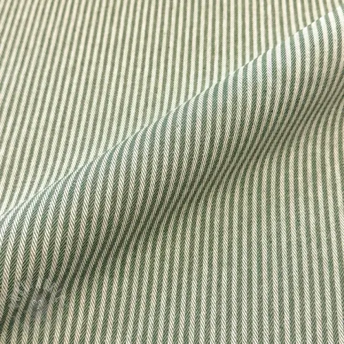 Dekorationstyg DOBBY Colored stripe army green