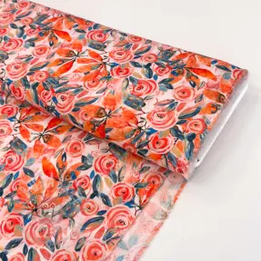 Viskos RAYON POPLIN Printed Rosie design B