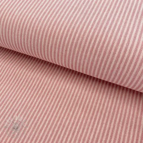 Dekorationstyg DOBBY Colored stripe blush