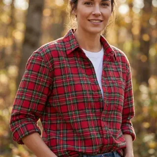 Bavlnená látka LIGHT FLANNEL Check design G