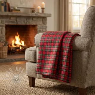 Bomullstyg LIGHT FLANNEL Check design G