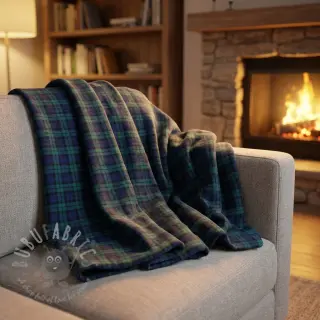 Bomullstyg LIGHT FLANNEL Check design Och
