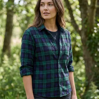 Bavlnená látka LIGHT FLANNEL Check design B