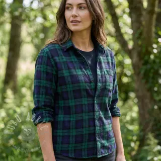 Bomullstyg LIGHT FLANNEL Check design B
