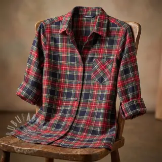 Bomullstyg LIGHT FLANNEL Check design C