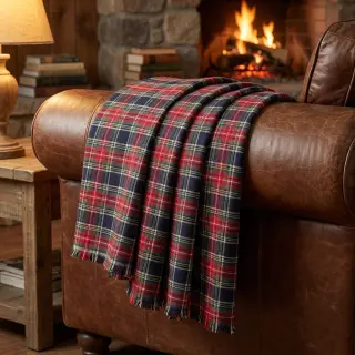 Bavlnená látka LIGHT FLANNEL Check design C