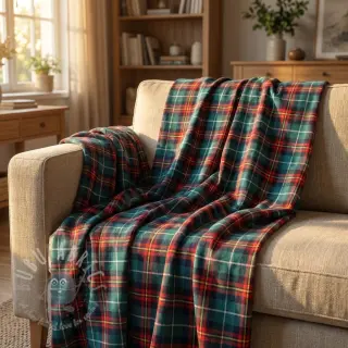 Bomullstyg LIGHT FLANNEL Check design E