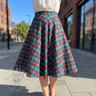 Bomullstyg LIGHT FLANNEL Check design E