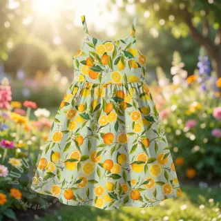 Viskos RAYON POPLIN Fruity design E