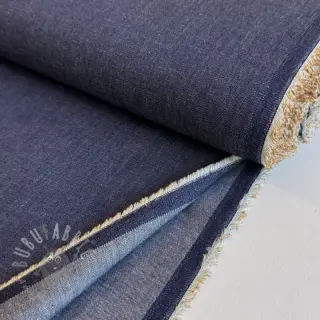 Bomullstyg JEANS Chambre dark blue