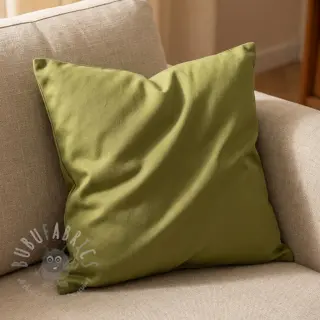 Bomullstyg TWILL soft brushed lime