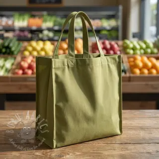 Bomullstyg TWILL soft brushed lime