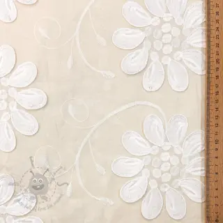 Bomullstyg EMBROIDERY Bellagio cream