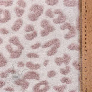 Kappmaterial TEDDY Panthera old pink