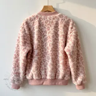 Kappmaterial TEDDY Panthera old pink
