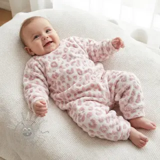Kappmaterial TEDDY Panthera old pink