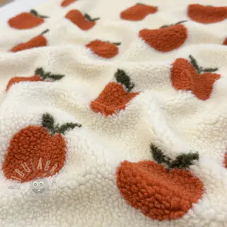 Kappmaterial TEDDY JACQUARD Apples