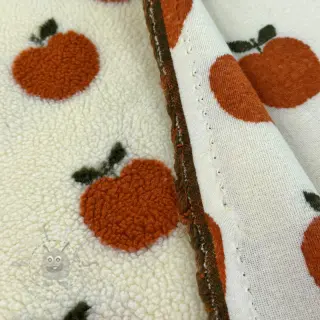 Kappmaterial TEDDY JACQUARD Apples