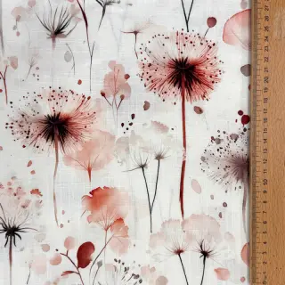 Viskóza s ľanom Flower sea design C