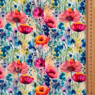Viskos med lin Bright and bold design C
