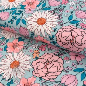 Viskos med lin Bright and bold design D