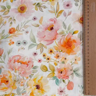 Viskos med lin Floral design A