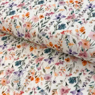 Viskos med lin Shabby chic design D