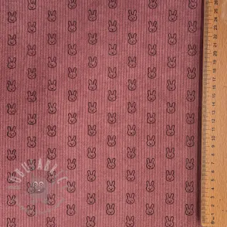 Menčester STRETCH Little bunny old pink