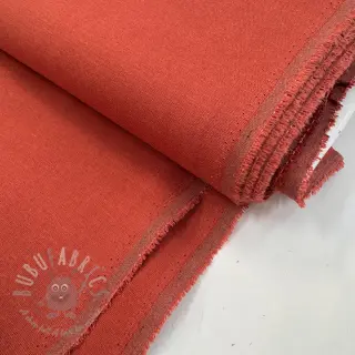 viskos med lin SPANDEX terracotta