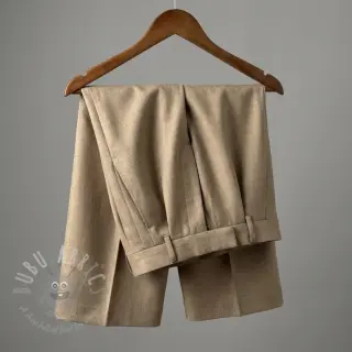 viskos med lin SPANDEX taupe