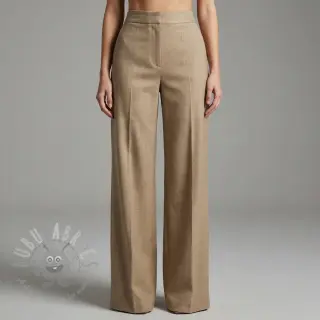 viskos med lin SPANDEX taupe