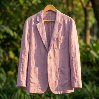 Viskóza s ľanom SPANDEX lilac