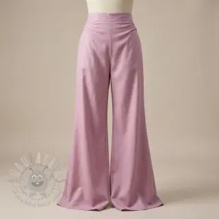 viskos med lin SPANDEX lilac