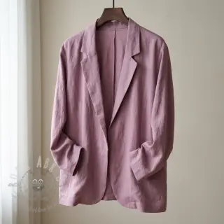 viskos med lin SPANDEX lilac