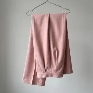 Viskóza s ľanom SPANDEX old rose