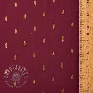 Viskos LUREX burgundy