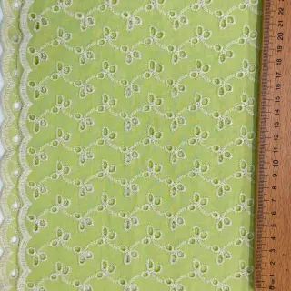 Bavlnená látka EMBROIDERY Rosemary lime