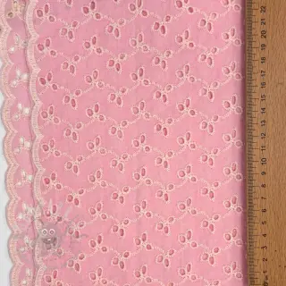 Bomullstyg EMBROIDERY Rosemary rose