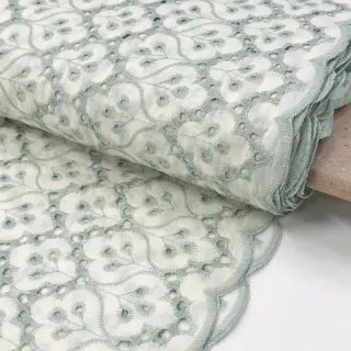 Bavlnená látka EMBROIDERY Lilian mint
